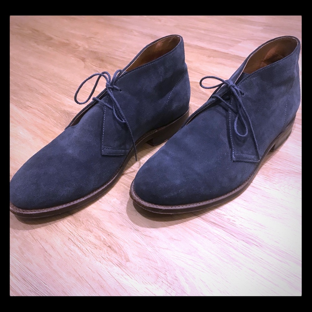 Men’s Navy Suede Chukka Boots from J.Crew